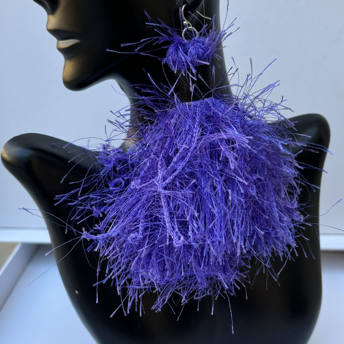 Violet Hair Earrings